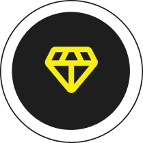Geometric yellow diamond shape